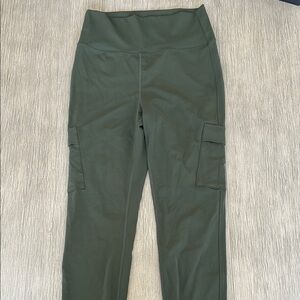 Olive Green Cargo Leggings